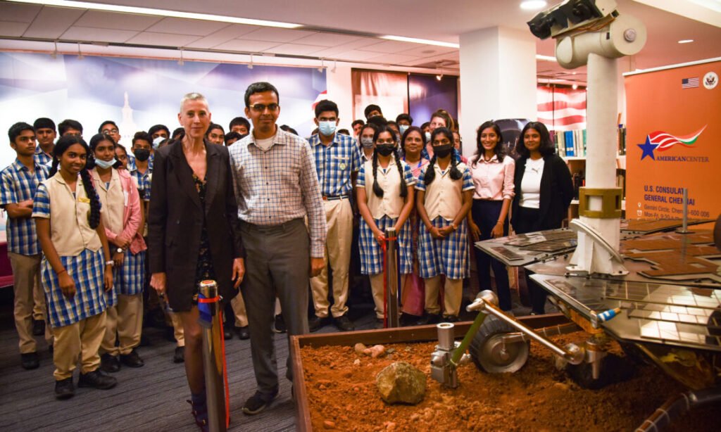 NASA’s Mars “Opportunity” Rover Replica Lands at American Center Chennai