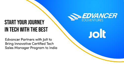 Edvancer Partners with Jolt to Bring Innovative Certified Tech Sales Manager Program to India