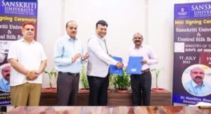 Sanskriti University Collaborates with Central Silk Board for Silk Research