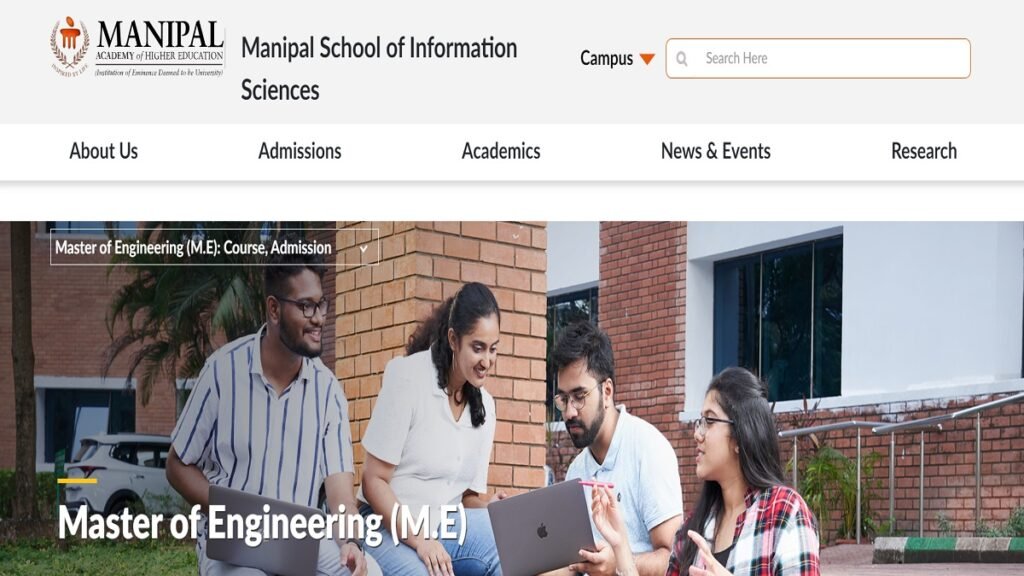 Admissions Commences for Master of Engineering programs at Manipal School of Information Sciences (MSIS), MAHE, Manipal