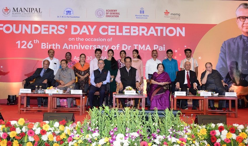 Manipal Academy of Higher Education Celebrates Founder's Day to Mark the 126th Birth Anniversary of Dr T.M.A Pai