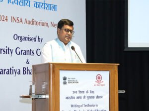 Dr. Sukanta Majumdar inaugurates workshop on Writing of Textbooks in Bharatiya Bhasha for Higher Education