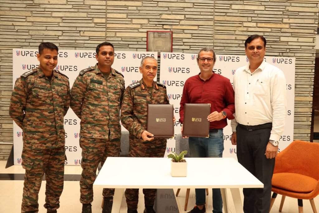 UPES and Indian Army Sign Partnership Agreement for Upskilling