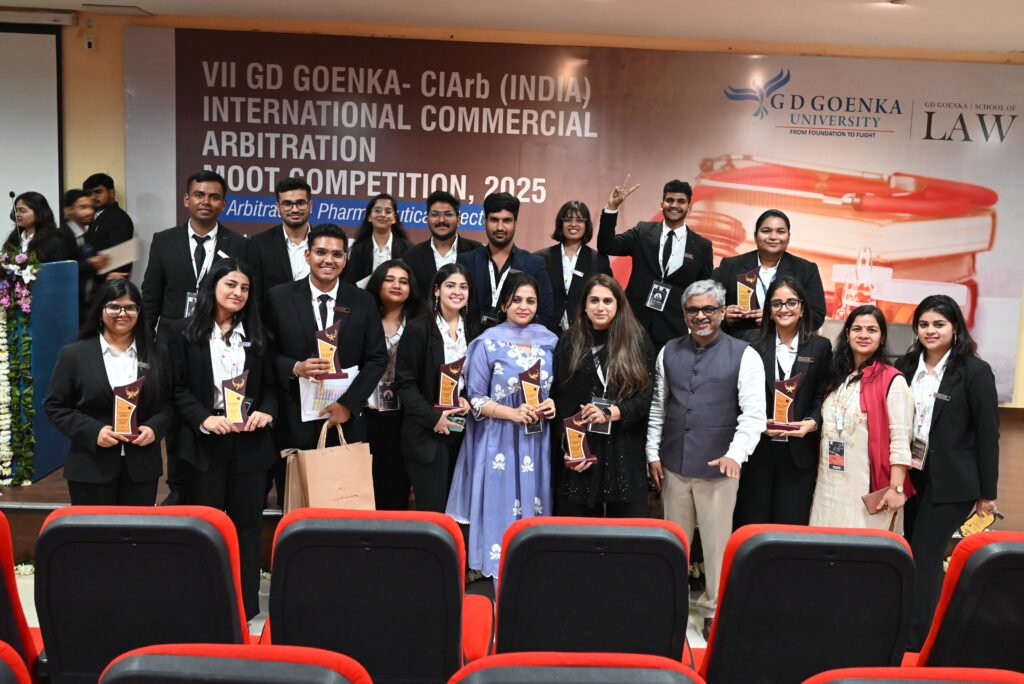 GD Goenka University’s School of Law Successfully Hosts VII CIArb (India) International Commercial Arbitration Moot Competition