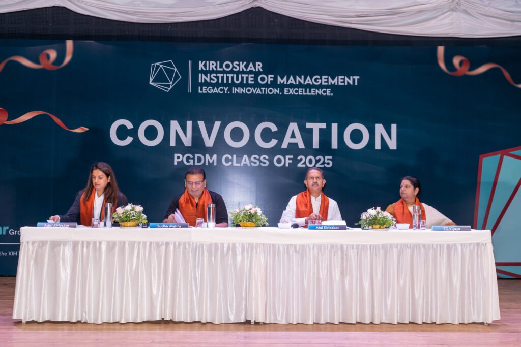 Kirloskar Institute of Management, Pune hosts a momentous Convocation Ceremony for the Graduates of PGDM Class of 2025