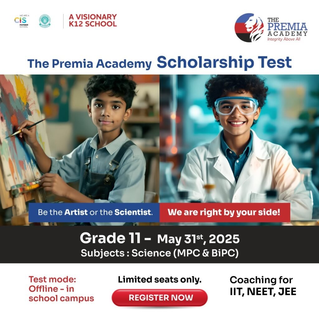 The Premia Academy Announces Scholarship Test for Grade 11 Admissions