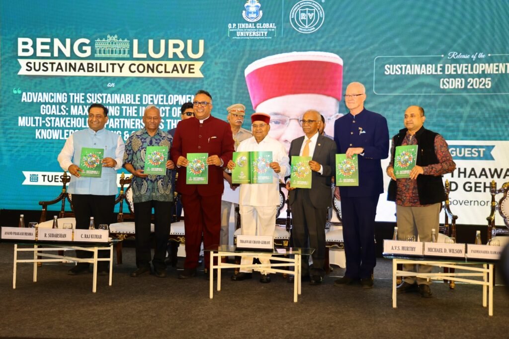 Karnataka Governor Launches JGU’s Sustainability Report 2025 Showcasing Higher Education’s Role in Climate Leadership
