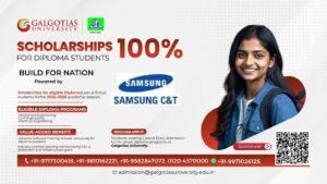 Galgotias University Collaborates with Samsung C&T and Nabet India to Offer 100% Scholarships for Diploma Lateral Entry Students