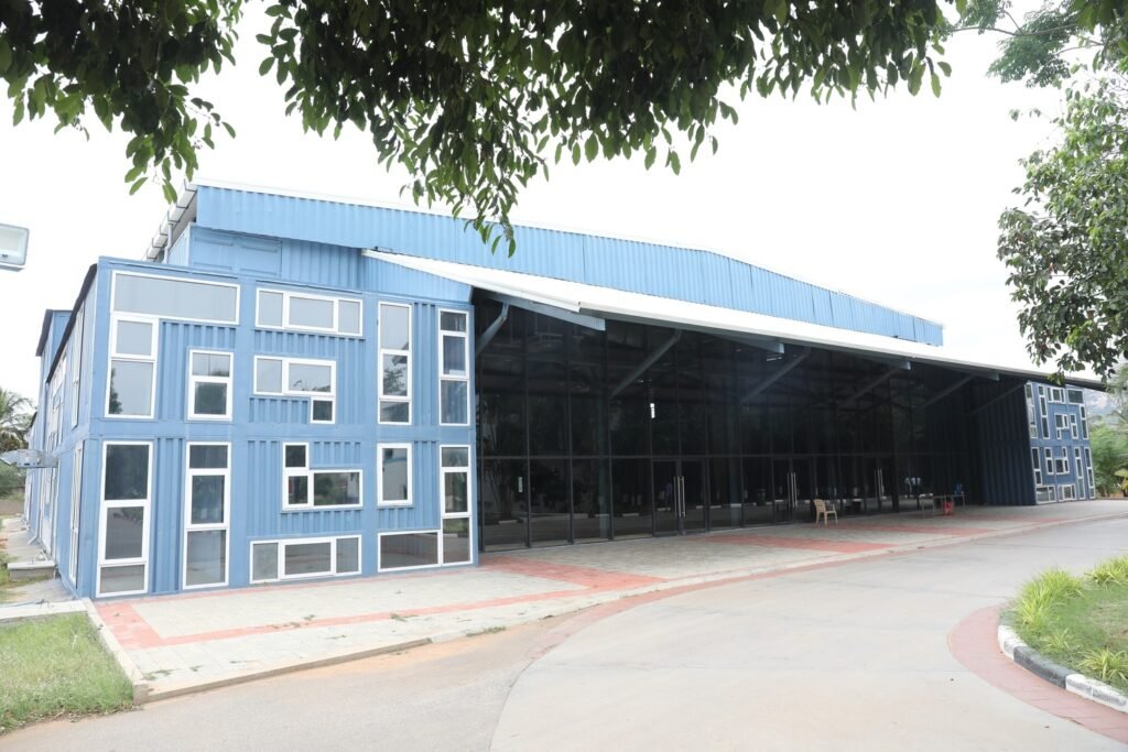 Mohan Babu University Builds India’s First Container Stadium with ₹30 Cr Investment Using Repurposed Shipping Containers