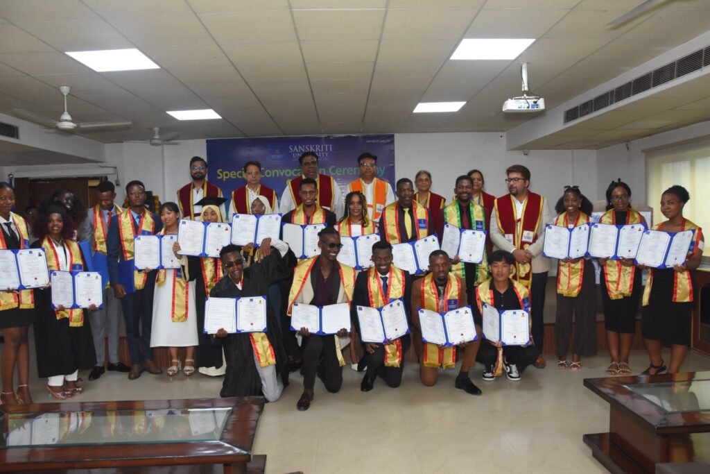 Sanskriti University Holds Grand Convocation, Confers Degrees on 35 International Students