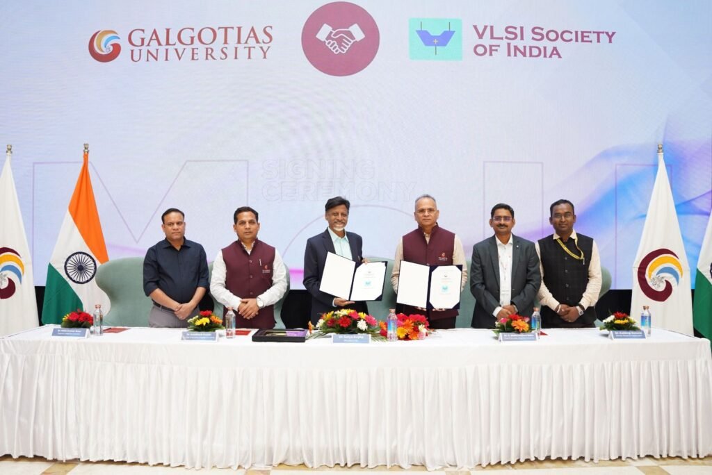Galgotias University Signs MoU with VLSI Society of India to Boost Semiconductor Research and Startup Ecosystem