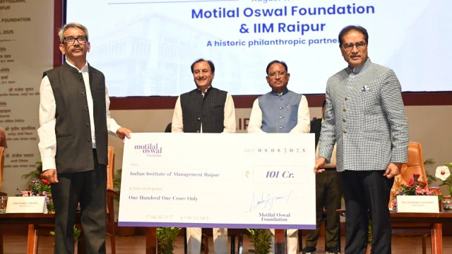 IIM-Raipur, NIT-Raipur to receive Rs 172 crore from Motilal Oswal Foundation