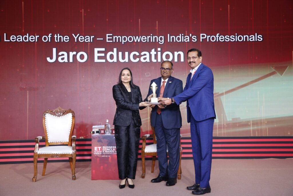 Jaro Education Honoured as ‘EdTech Leader of the Year – Empowering India’s Professionals’ at ET NOW Business Conclave & Awards 2025