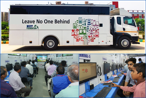 NIIT Foundation’s Digital Bus Brings Education on Wheels, Empowering Rural Communities with Technology and Hope