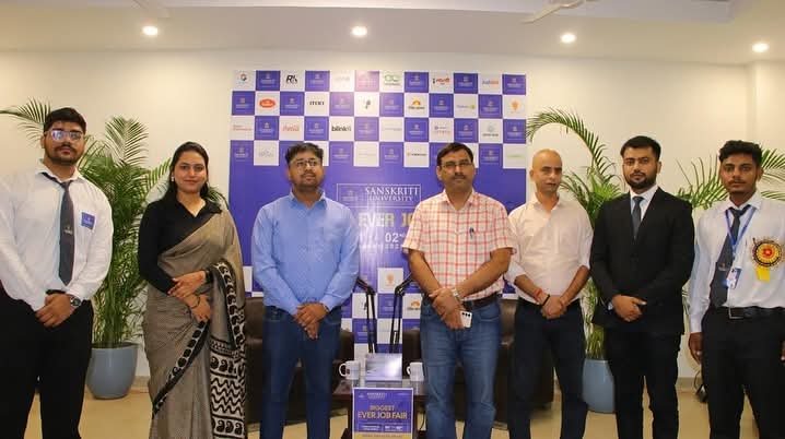 Sanskriti University’s Biggest-Ever Mega Job Fair Empowers 1,500 Students with Offer Letters