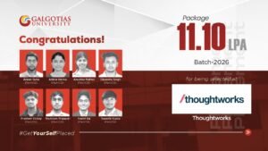 Galgotias University Students Secure 11.10 LPA Offers at Thoughtworks