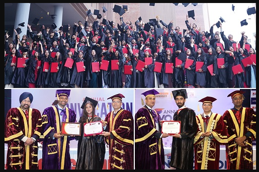 Chandigarh University Holds Annual Convocation, Degrees Conferred on 3301 Students of Management & Commerce