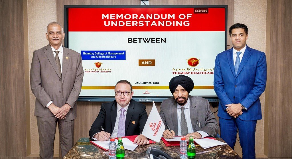 Thumbay College of Management and AI in Healthcare Signs Landmark MoU to Guaranteeing Employment for Graduates