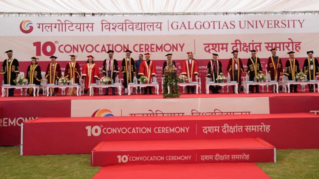 Galgotias University Celebrates New Beginnings at 10th Convocation Ceremony