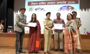 Noida Police Felicitates Galgotias University Faculty During Mission Shakti Samaroh
