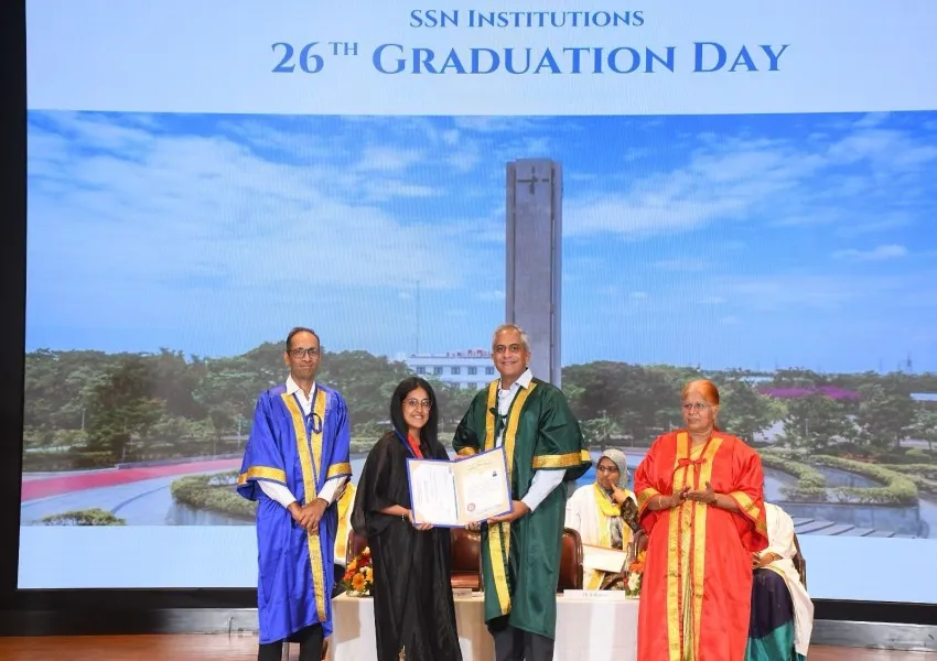 SSN College Holds 26th Graduation Day