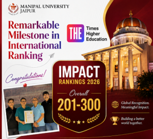 Manipal University Jaipur Advances Global Standing in THE Impact Rankings 2026, Secures 201–300 Band Worldwide