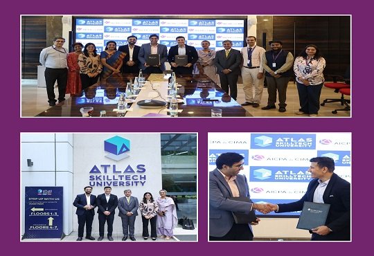 AICPA & CIMA Signs MoU with ATLAS SkillTech University