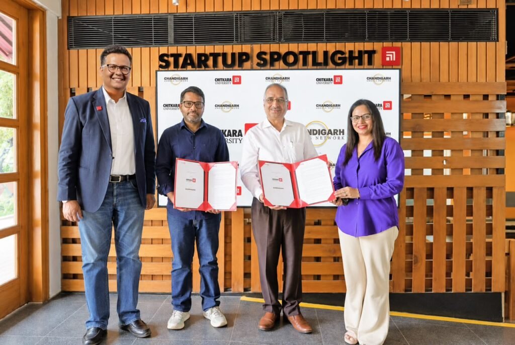Chitkara University Signs MoU with Chandigarh Angels Network to Strengthen Startup-to-Investment Pathways